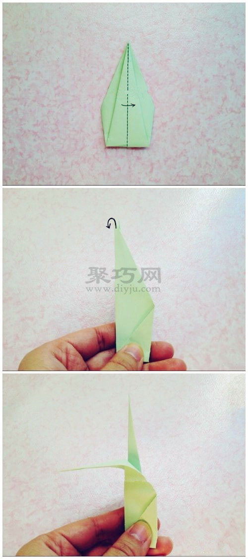 郁金香用纸怎么折纸？郁金香的折法步骤图解