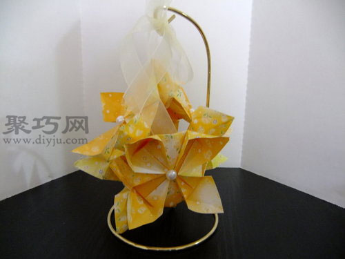 立体花球折纸图解教程