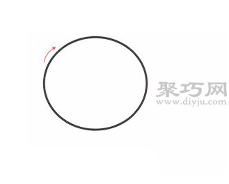小猫简笔画的画法步骤1