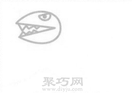 霸王龙简笔画的画法步骤2