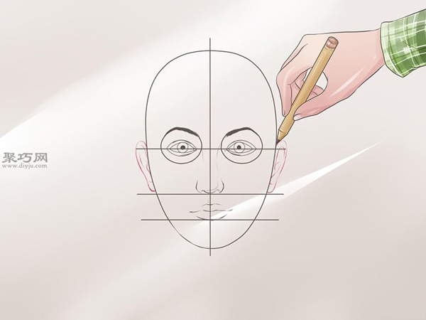 女性脸部素描画法教程 7