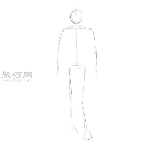 如何画蝙蝠侠的身体