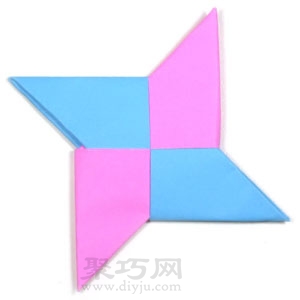 忍者之星十字镖的折法