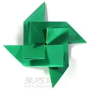 螺旋风车折纸折法步骤