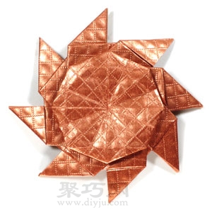 手工折纸八角忍者之星简单图解