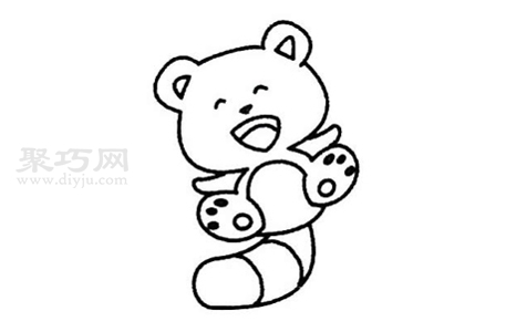 浣熊如何画最简单 来看浣熊简笔画画法