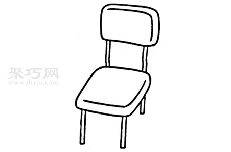 幼儿画椅子简单画法 来学椅子简笔画