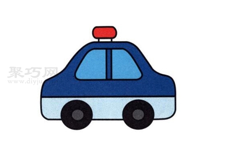 小朋友画警车怎么画 警车简笔画画法