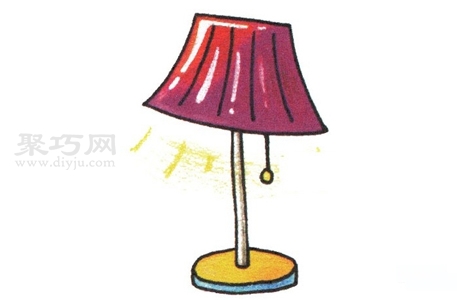 幼儿画台灯简笔画 简单又漂亮