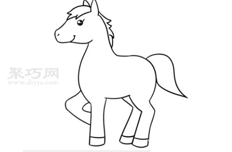 小马如何画简单又漂亮 小马简笔画画法