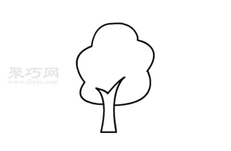 果树画法步骤图解 一起来学果树简笔画