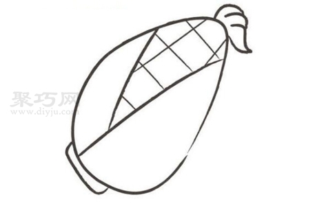 四步画玉米 一起来学玉米简笔画