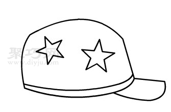 帽子简笔画步骤图解