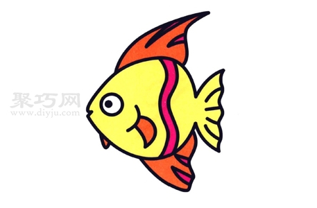 怎么画小燕鱼？来看小燕鱼简笔画画法