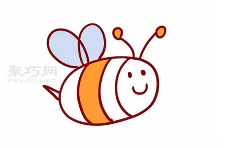 如何画小蜜蜂 来看小蜜蜂简笔画步骤
