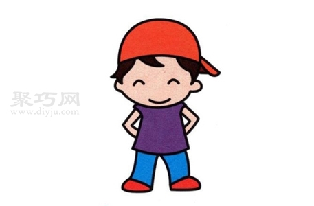 怎么画小男孩 一步一步教你画小男孩简笔画