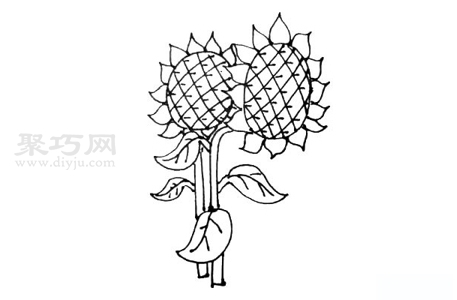 怎么画向日葵最简单 向日葵简笔画教程