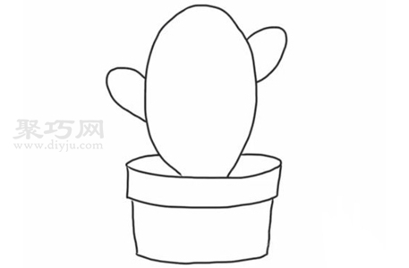 如何画仙人掌 来学仙人掌简笔画步骤