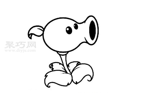 碗豆射手简笔画怎么画 一步一步教你画碗豆射手简笔画