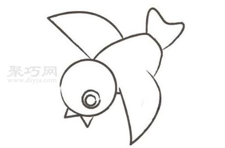 小鸟怎么画最简单 来看小鸟简笔画画法