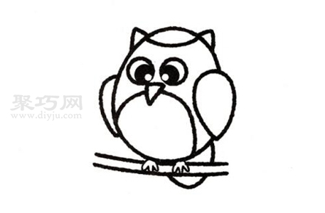 猫头鹰画法 一起来学猫头鹰简笔画