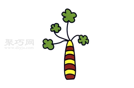 如何画发芽的小树才好看 来看发芽的小树简笔画画法