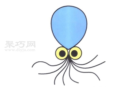 章鱼画法教程 一起来学章鱼简笔画