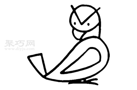 幼儿画老鹰 一起来学老鹰简笔画