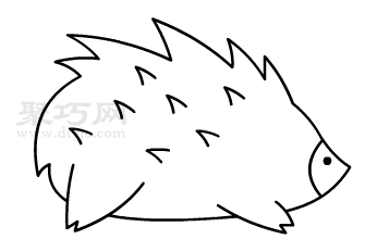 刺猬如何画简单又漂亮 刺猬简笔画教程