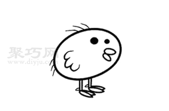 小鸡如何画好看又简单 来看小鸡简笔画画法