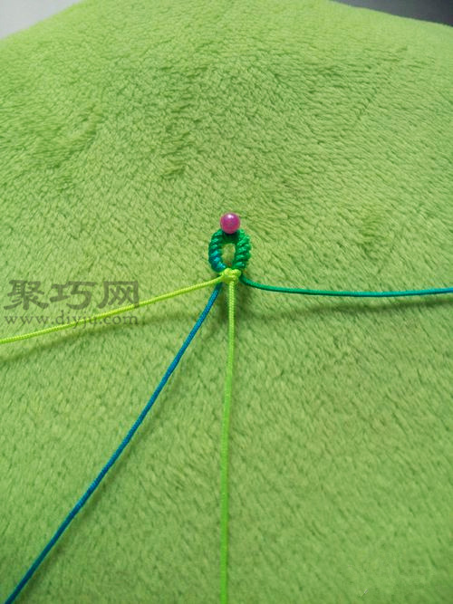 教你怎么用2根绳子编手链