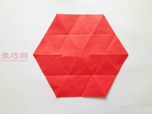 六边形纸盒的折法图解 如何折六边形盒子