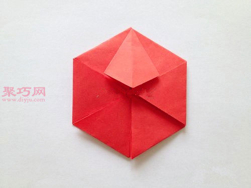 六边形纸盒的折法图解 如何折六边形盒子