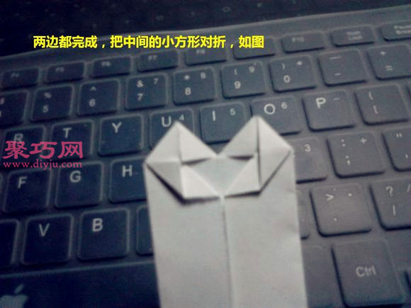 带翅膀恶魔之心折纸图解教程
