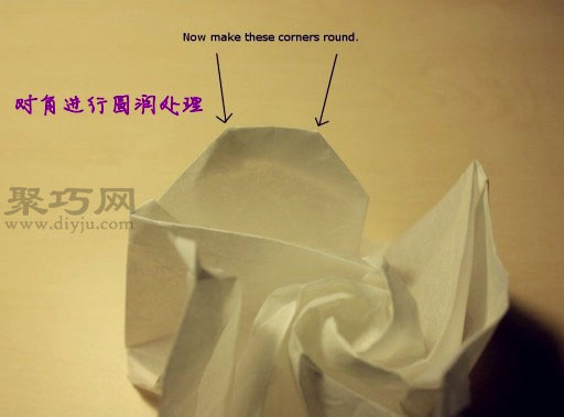 纸巾玫瑰花的折法