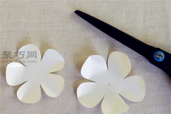 卡纸手工制作栀子花教程