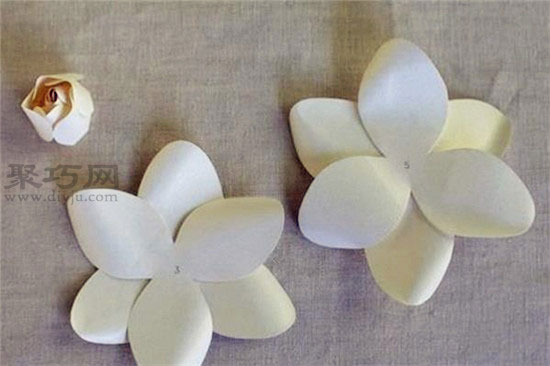 卡纸手工制作栀子花教程