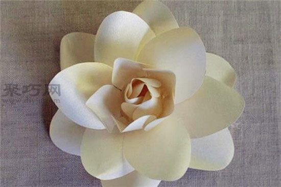 卡纸手工制作栀子花教程