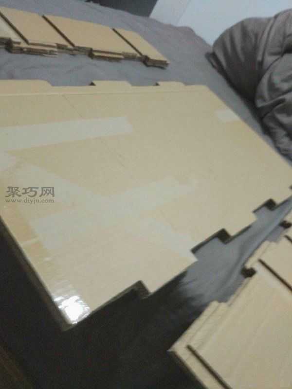 硬纸箱改制置物架 第1步