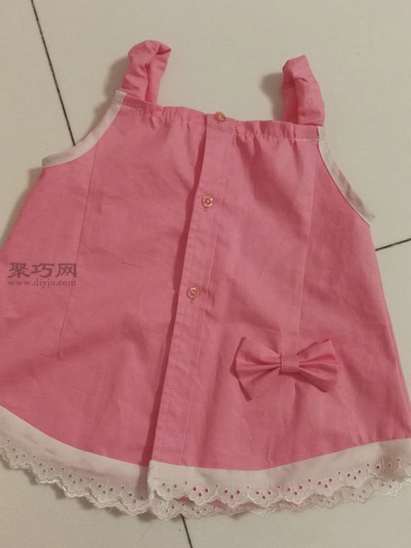 大人衬衫改造小孩吊带衫