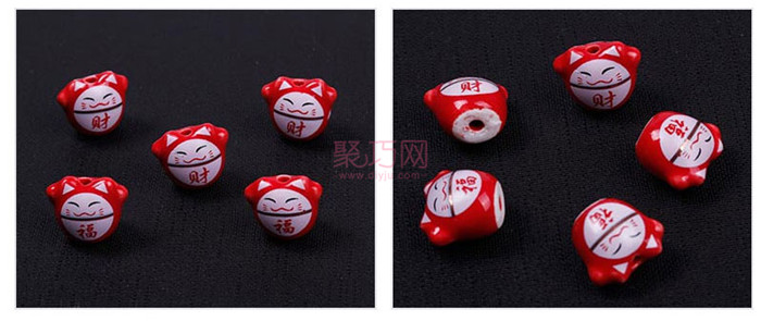 字母卡通招财猫珠子图4