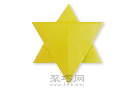 圣诞星星手工折纸diy图解教程成品圣诞星星